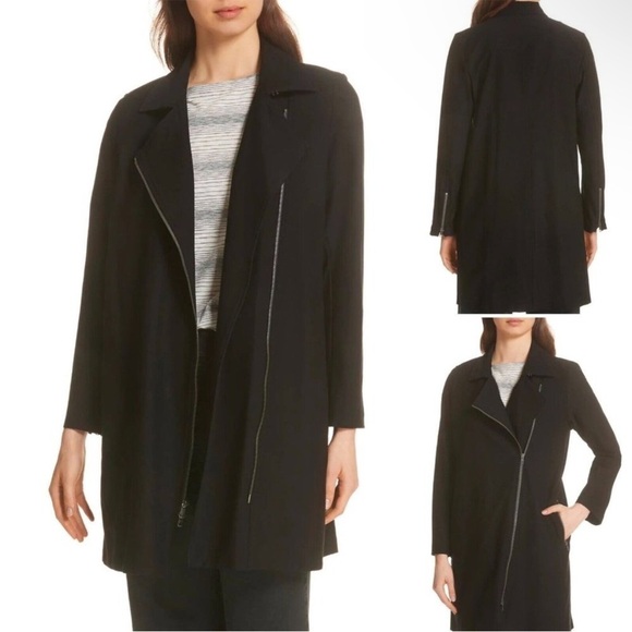 Eileen Fisher Black Jacket Coat Women’s Size XL - Picture 2 of 15